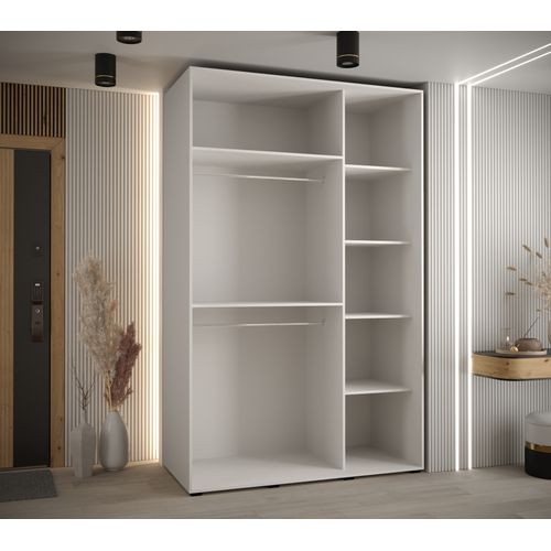 Armoire Lanko 2 à Portes Coulissantes 235,2/150/60 3 Portes (blanc/blanc)