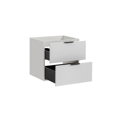 Meuble De Salle De Bain Suspendu Sous Lavabo Adel Blanc 60 Cm