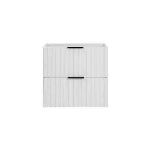 Meuble De Salle De Bain Suspendu Sous Lavabo Adel Blanc 60 Cm