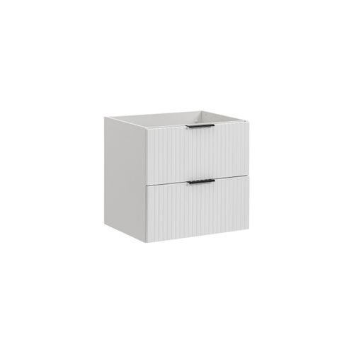 Meuble De Salle De Bain Suspendu Sous Lavabo Adel Blanc 60 Cm