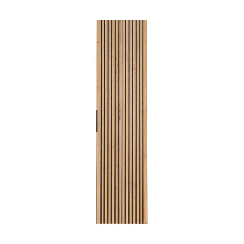 Meuble Colonne De Salle De Bain  à Suspendre Xilo Noir Chêne 35/140 Cm