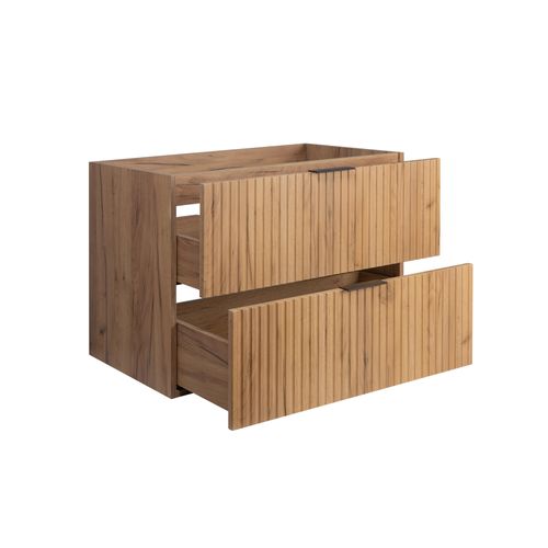 Meuble Suspendu Sous Vasque Flow Chêne 80 Cm