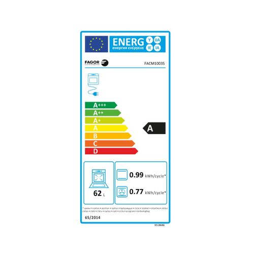 Cuisinière Mixte 3 foyers gaz + 1 électrique - Facm1003s