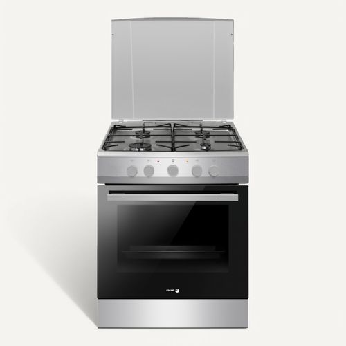 Cuisinière Gaz 74l 4 Feux Silver - Facg2002s