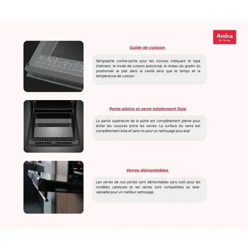 Cuisiniere Vitrocéramique - Acv6003rn - 4 Feux - 1500 W - 60 Cm - Noir
