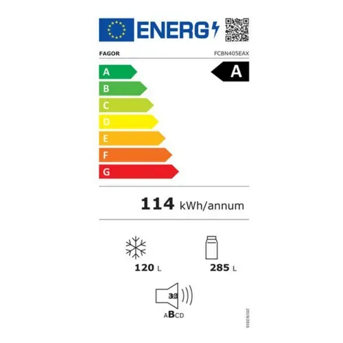 Réfrigérateur Combiné 60cm 405l No Frost Inox Fcbn405eax