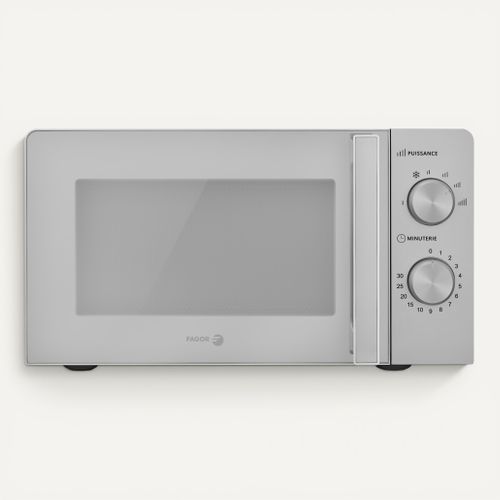 Four micro-ondes monofonction FAGOR FMW207SS- 20L - 700W - Silver vue de face