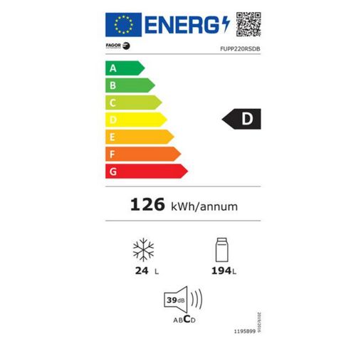 Réfrigérateur 1 Porte 55cm 218l Blanc Fupp220rsdb