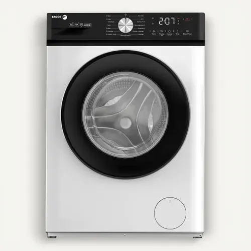 Lave-linge hublot FAGOR FLFP814A15BN 8kg Blanc vue de face