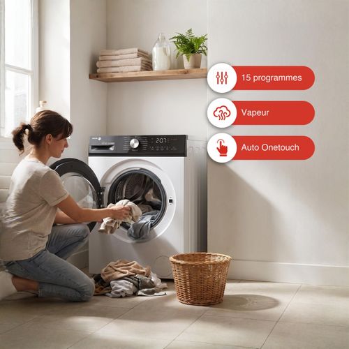 Lave-linge hublot FAGOR FLFP814A15BN 8kg Blanc