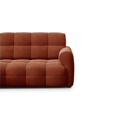 Canapé D'angle Gauche 3 Places Mellow, Tissu Orange