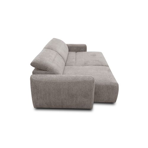 Canapé D'angle 4 Places Nero, Tissu Beige