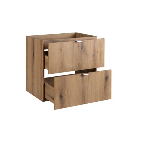 Meuble Suspendu Sous Vasque Avec Tiroirs Nova Oak 60 Cm