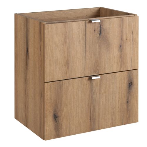 Meuble Suspendu Sous Vasque Avec Tiroirs Nova Oak 50 Cm