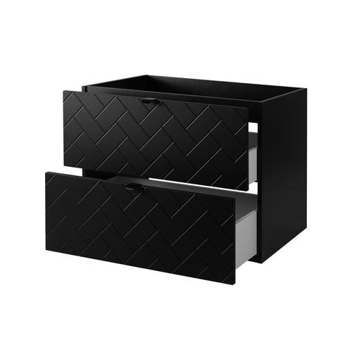 Meuble Sous Vasque Madis Noir 80 Cm B