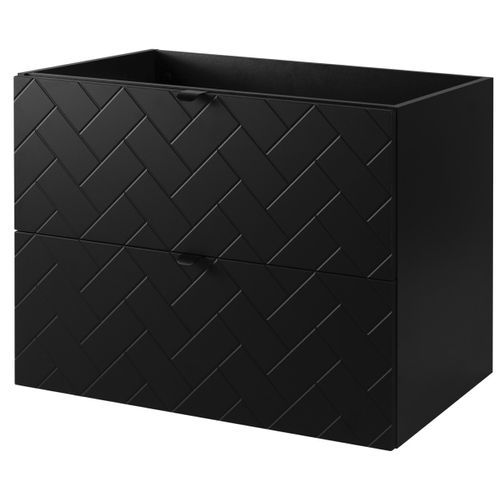 Meuble Sous Vasque Madis Noir 80 Cm B