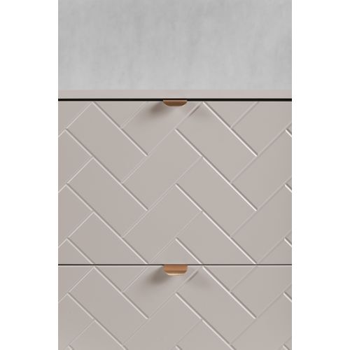 Meuble Sous Vasque Madis Cachemire 60 Cm Avec Le Plan Chêne