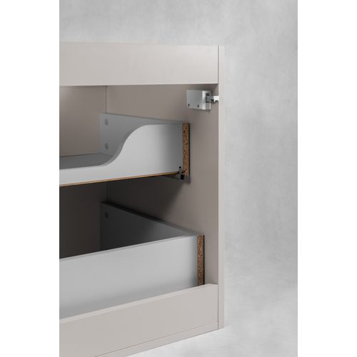 Meuble Sous Vasque Madis Cachemire 60 Cm Avec Le Plan Chêne