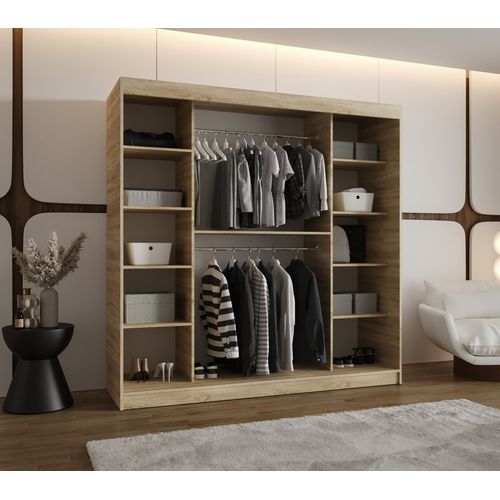 Armoire Rossa à Portes Coulissantes 200/200/62 2 Portes (sonoma)