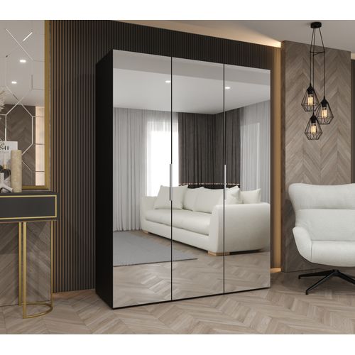 Armoire à Portes Battantes Marbella 3 202/150/52 3 Portes (noir/beige)