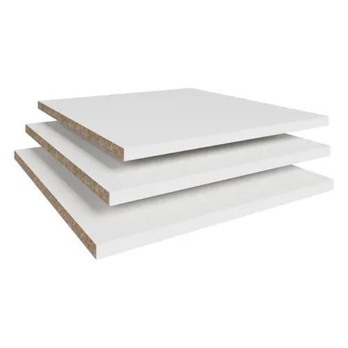Armoire Split 3d Avec étagères Supplémentaires, Blanc Mat