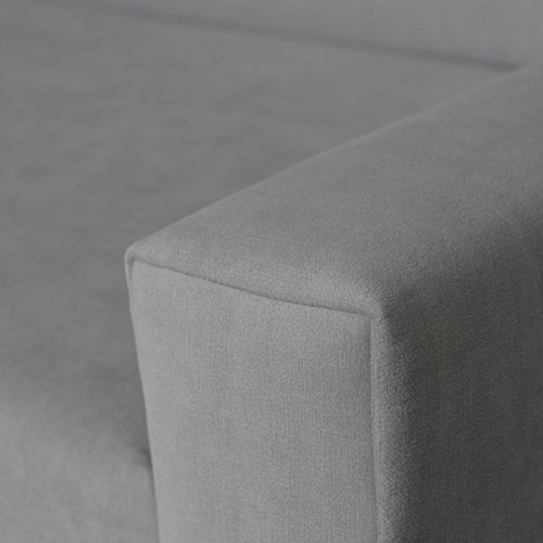 Canapé D'angle Convertible 4 Places Vega L En Velours Acier 224x151 Cm