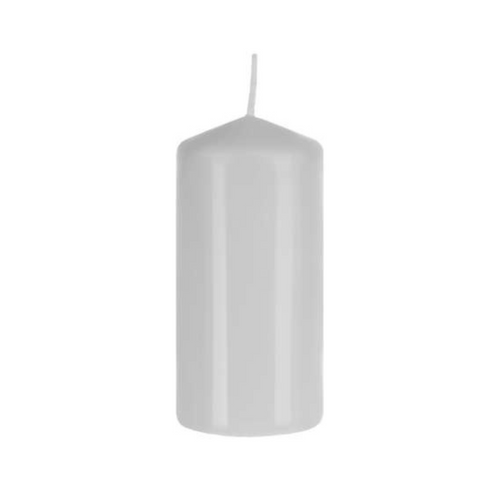 Lot De 12 Bougies Ciero Blanches - Diamètre 5 Cm, Hauteur 10 Cm - Durée Environ 35 Heures - Non Parfumées - 6