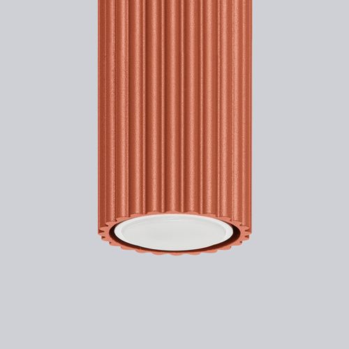 Plafonnier Karbon 10 Rouge Ocre