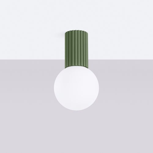 Plafonnier Halo Vert Olive Ip44