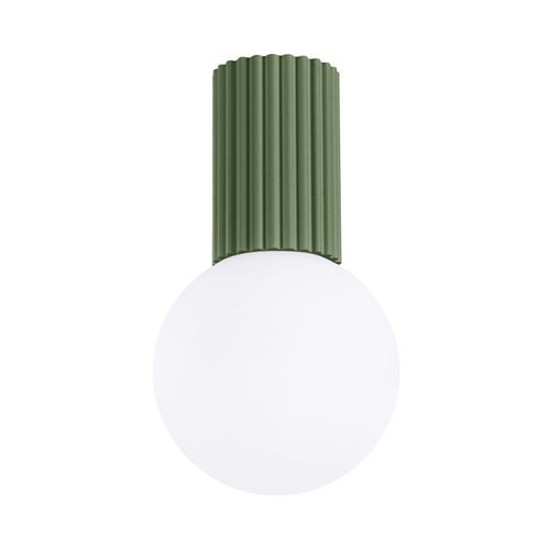 Plafonnier Halo Vert Olive Ip44
