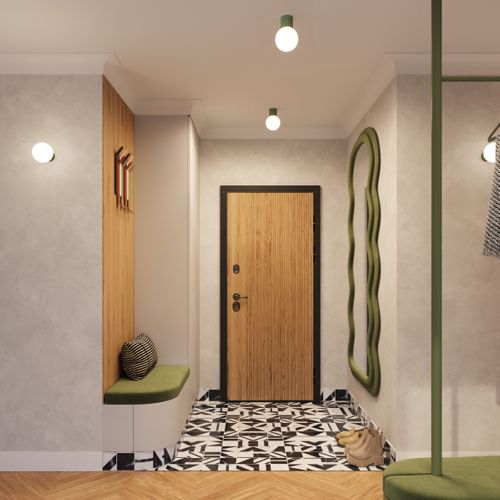 Plafonnier Halo Vert Olive Ip44