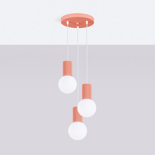 Lampe Pendante Halo 3p Peach