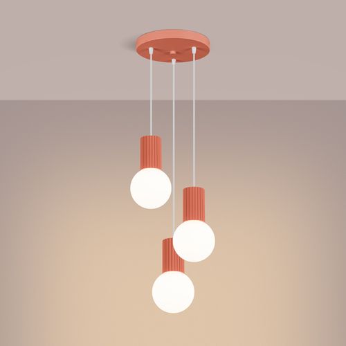 Lampe Pendante Halo 3p Peach
