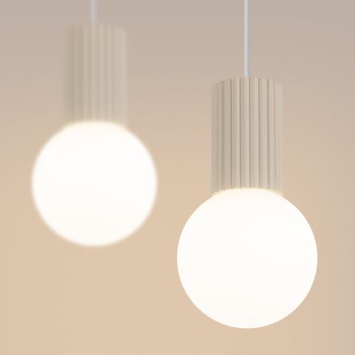 Suspension Halo 2l Beige
