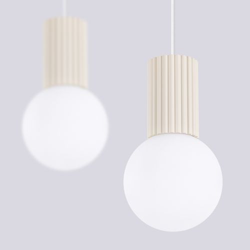 Suspension Halo 2l Beige