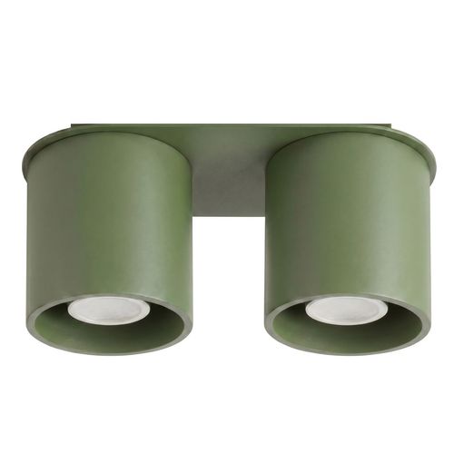 Plafonnier Orbis 2 Vert Olive