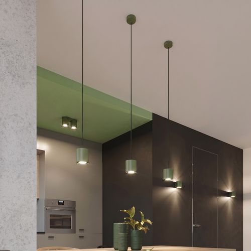 Plafonnier Orbis 2 Vert Olive