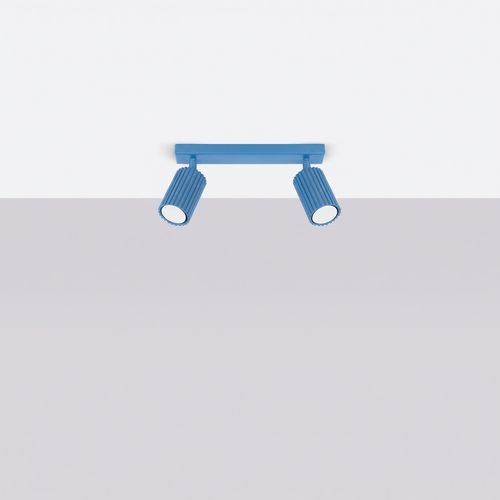 Plafonnier Karbon 2 Bleu Ciel