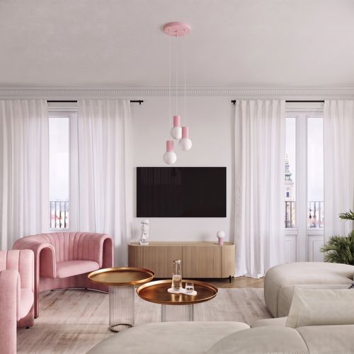 Suspension Halo 1 Rose
