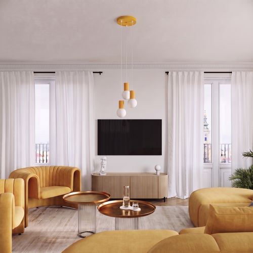 Suspension Halo 1 Jaune