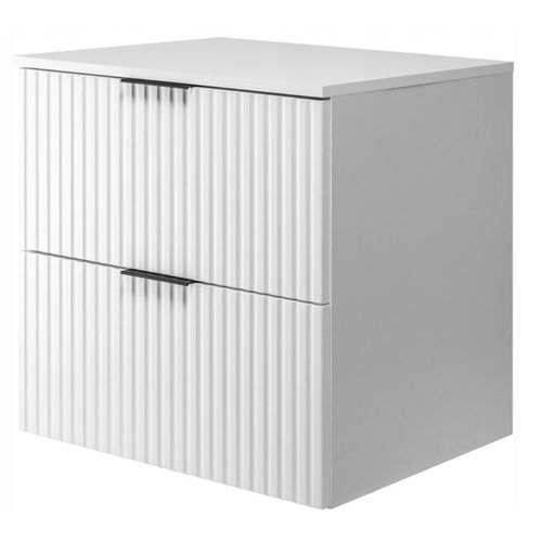 Plan De Toilette En Blanc – Finition Mate – 60 Cm – Compatible Vena / Flow / Madis