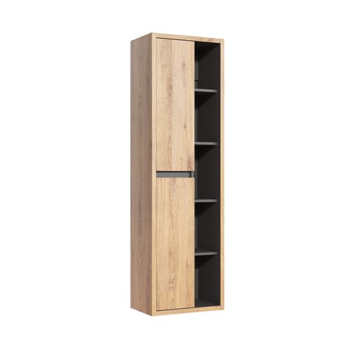 Armoire Haute à 2 Portes Bois Clair