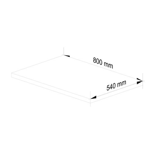 Plan De Travail Pour La Cuisine S80 Lima Blanc 80 Cm Couleur Blanc 80x54x3,2 Cm