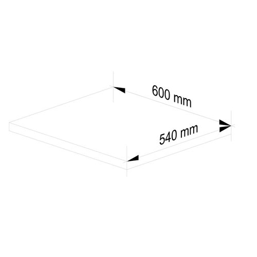 Plan De Travail Pour La Cuisine S60 Lima Blanc 60 Cm Couleur Blanc 60x54x3,2 Cm