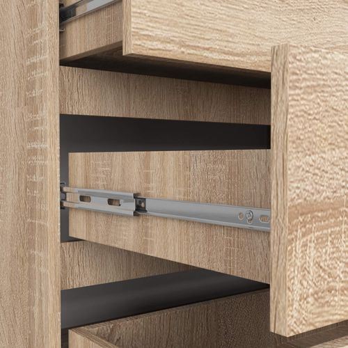 Grande Commode Pour Le Salon K160 Chêne Sonoma 160 Cm 8 Tiroirs Façade Chêne Sonoma 160x40x99 Cm