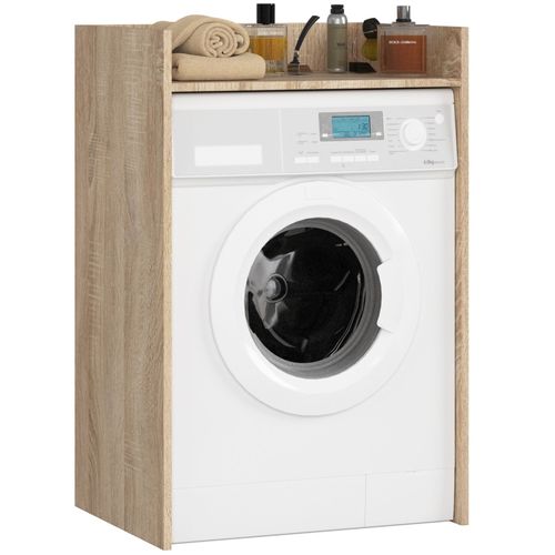 Meuble Pour Lave-linge Fin Chêne Sonoma 64 Cm 1 Étagère 64x50x98 Cm