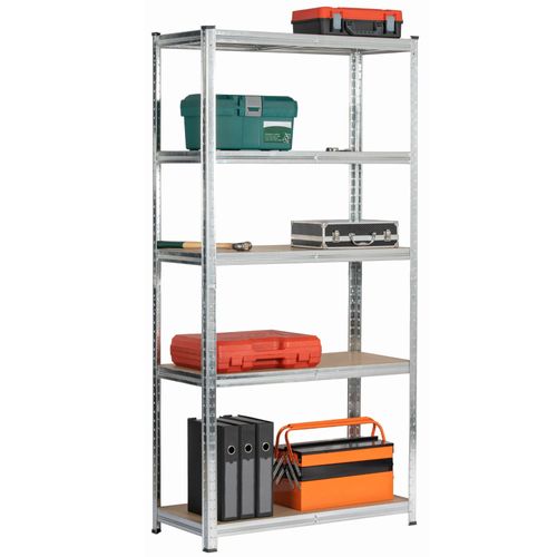 Étagère Modulable 90 Cm Acier Galvanisé Charge Maximale 875kg - L90xp40xh180 Cm