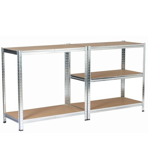 Étagère Modulable 90 Cm Acier Galvanisé Charge Maximale 875kg - L90xp40xh180 Cm