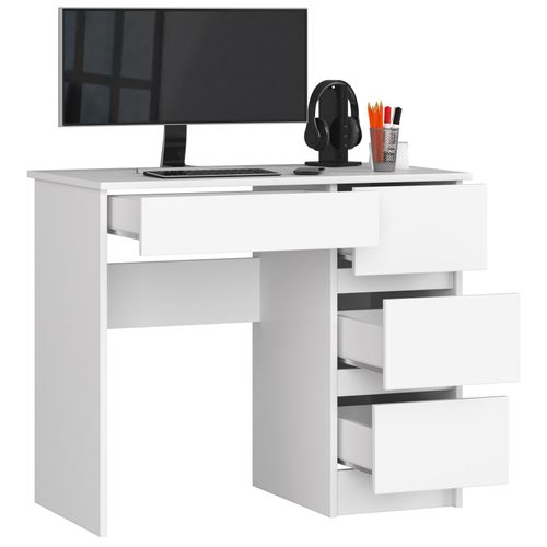 AKORD Bureau A-6 met toetsenbordlade en 3 laden, bureau-bureau, 90 x 77