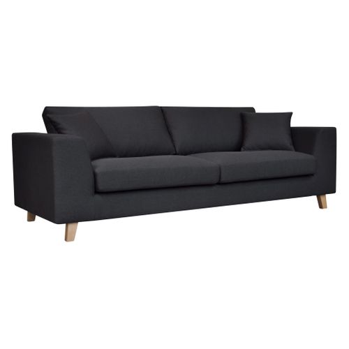 Canapé 3 places BILBO tissu Gris anthracite